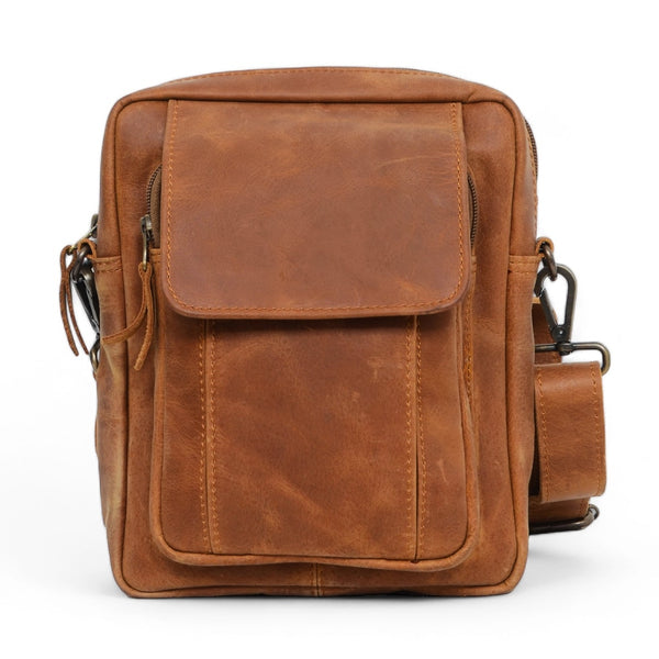 Travel Leather Satchel - Brown