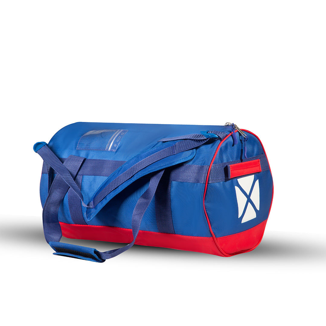 JOURNEY  DUFFEL BLUE / RED