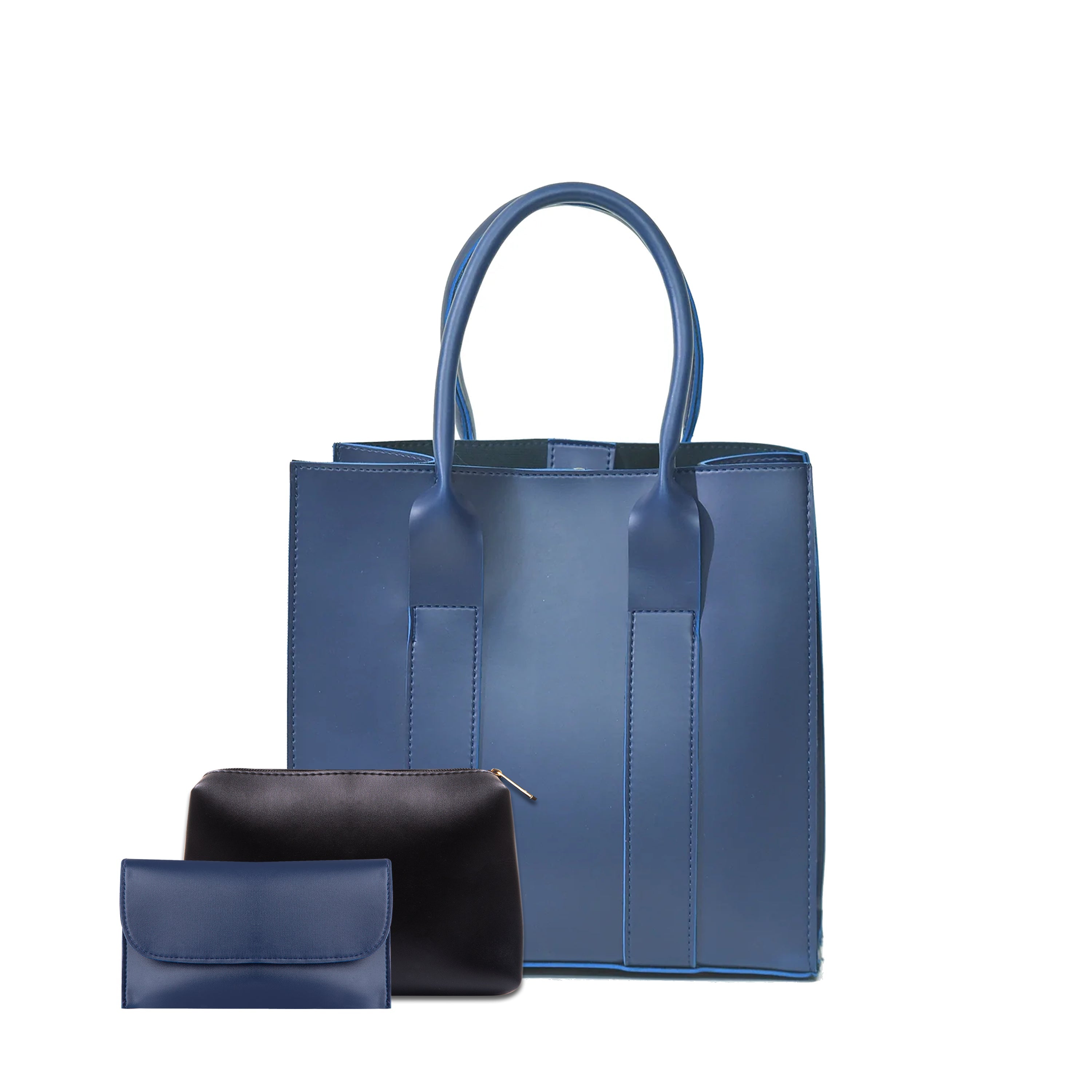 ALBERTA 3 PCS BLUE TOTE BAG