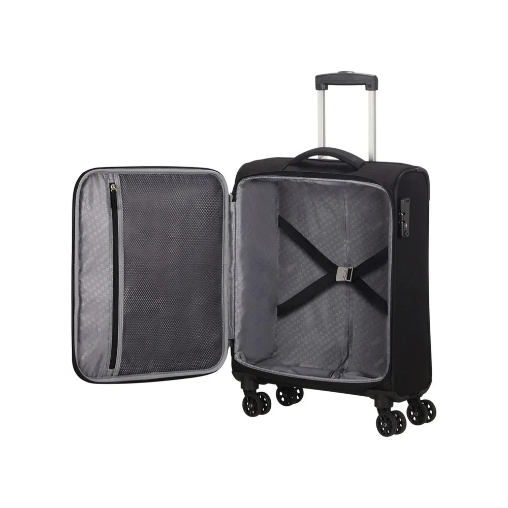 American Tourister Deep Dive- Set of 3 Expandable 4W Black