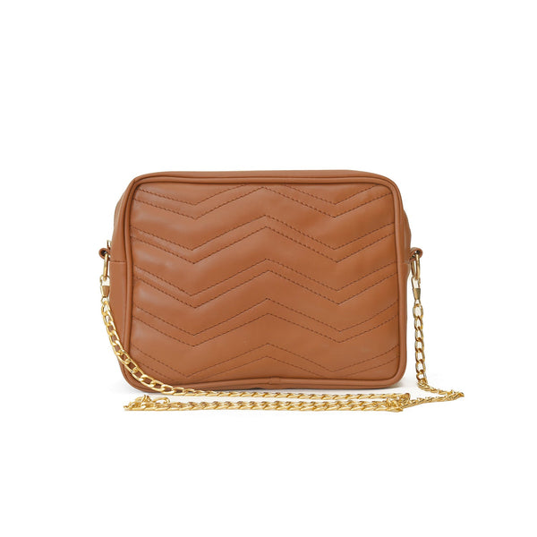 AURA BROWN CROSS BODY BAG