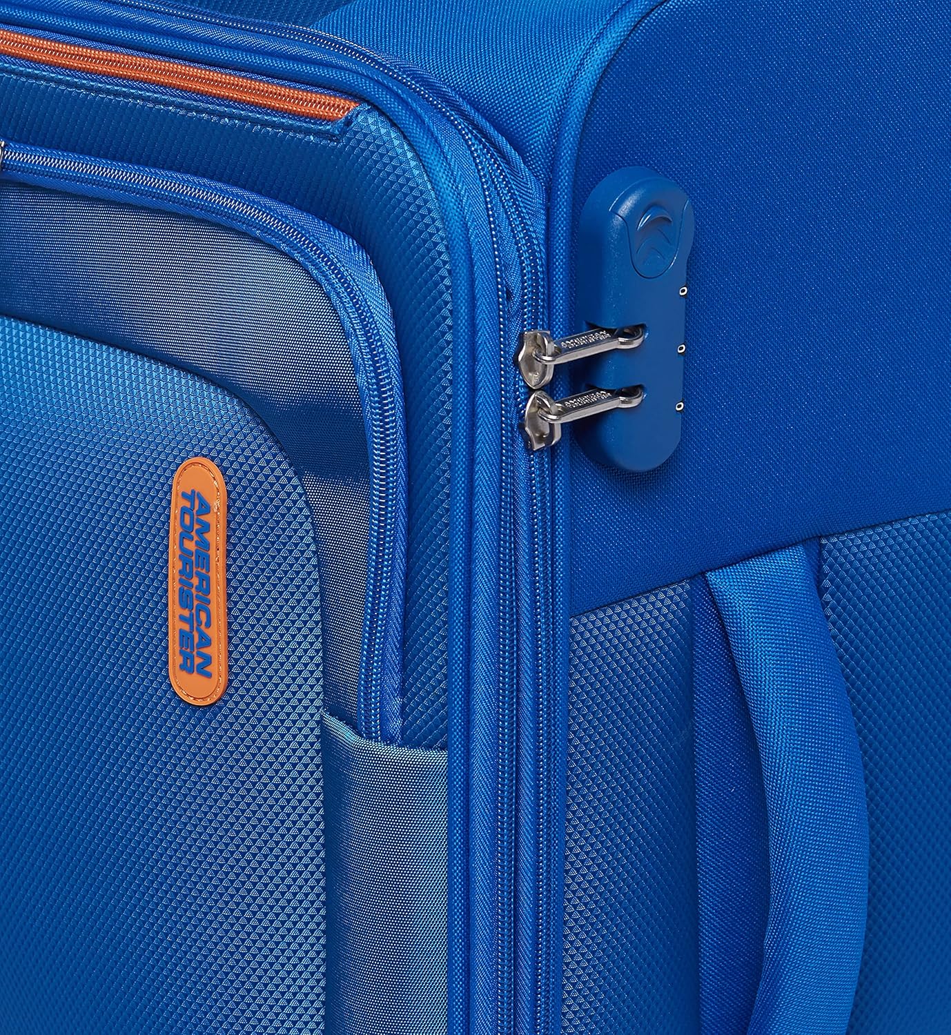 American Tourister Duncan Set of 3, Soft Luggage Trolley Bags With TSA Lock, 55+68+81cm, Blue