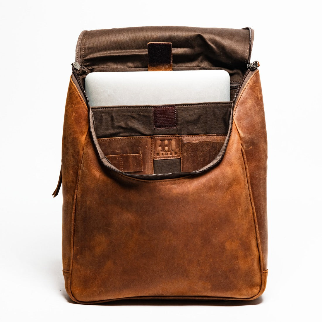 Kelly Leather Backpack - Saddle