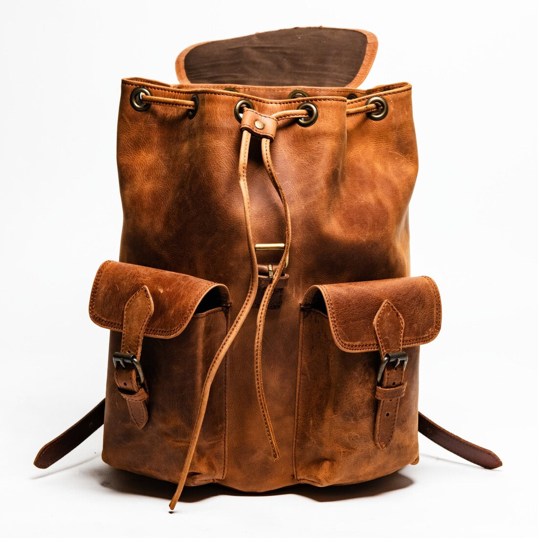 City Leather Backpack