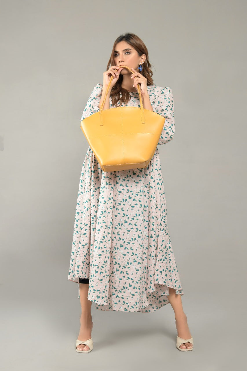 TOTE SHOULDER YELLOW - LEFTOVER