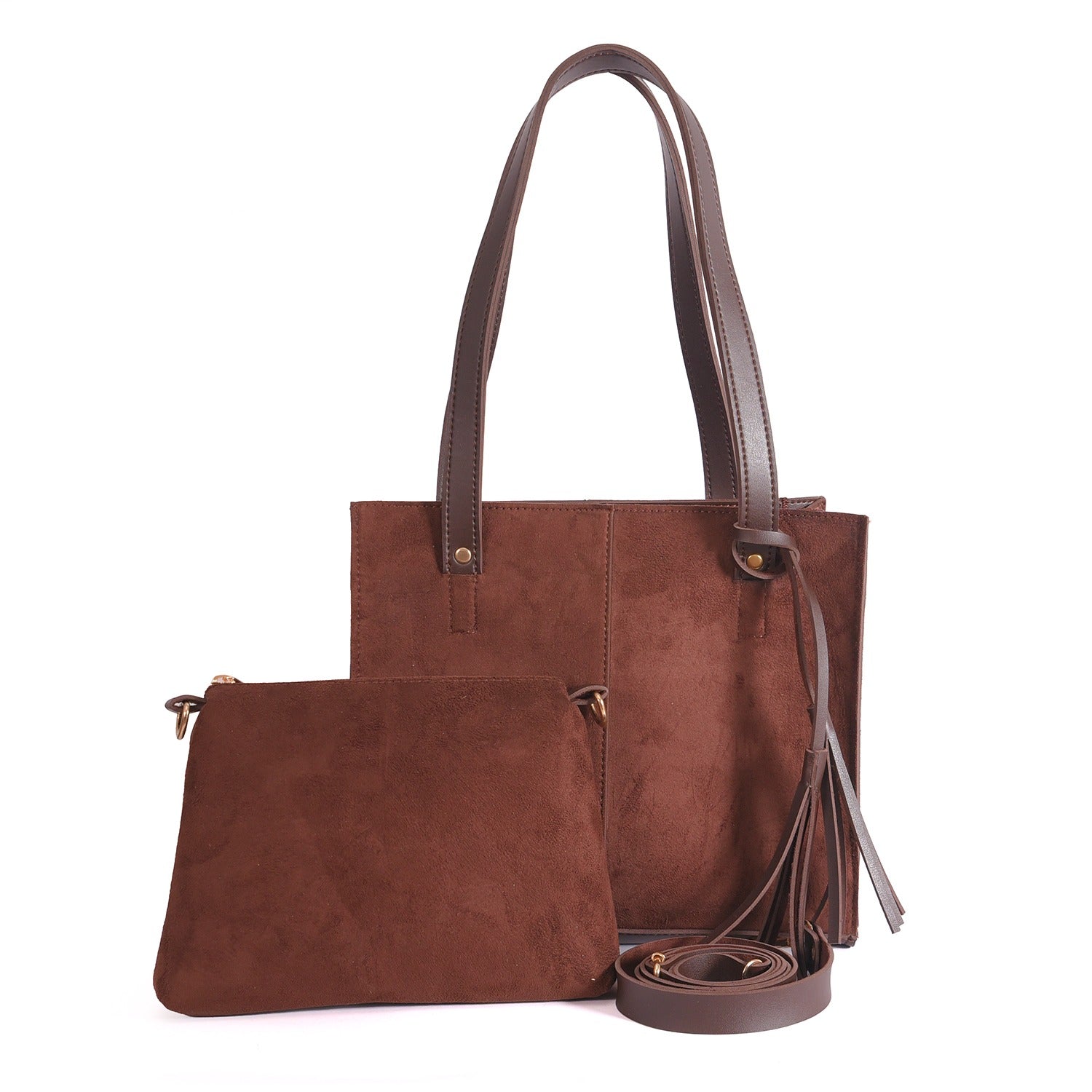 SUEDE BAG CHOCOLATE