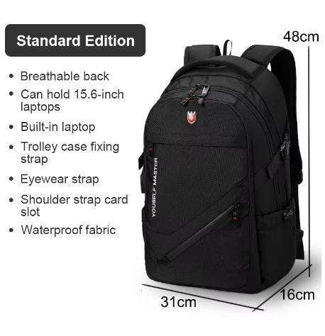 SWISS MASTER BACKPACK BLACK