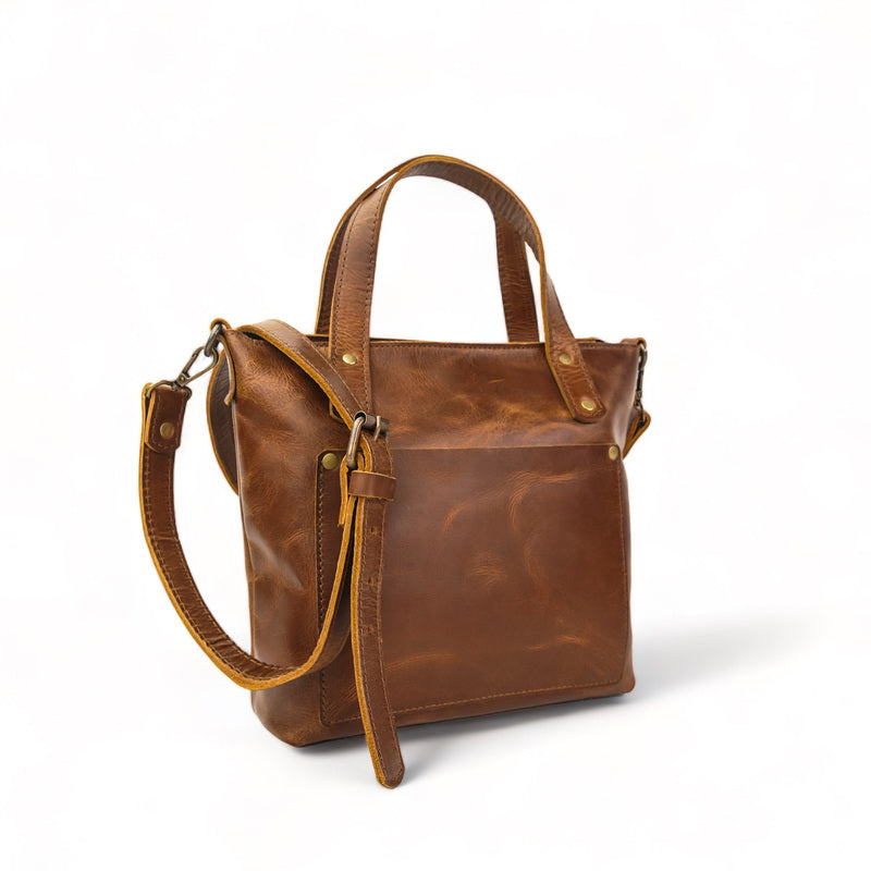 Saddle Brown Mini Tote