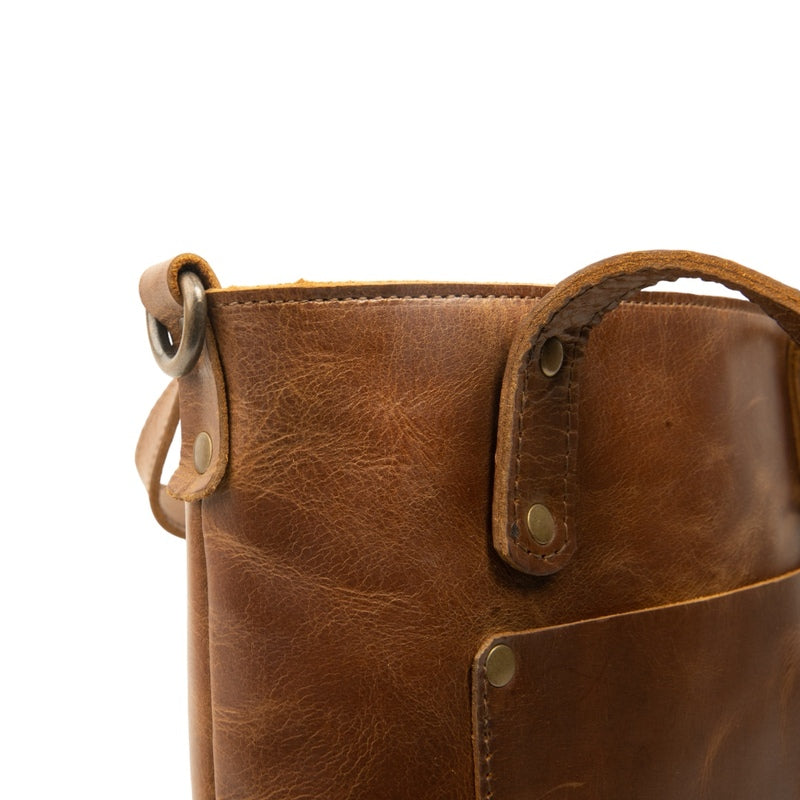 Saddle Brown Mini Tote