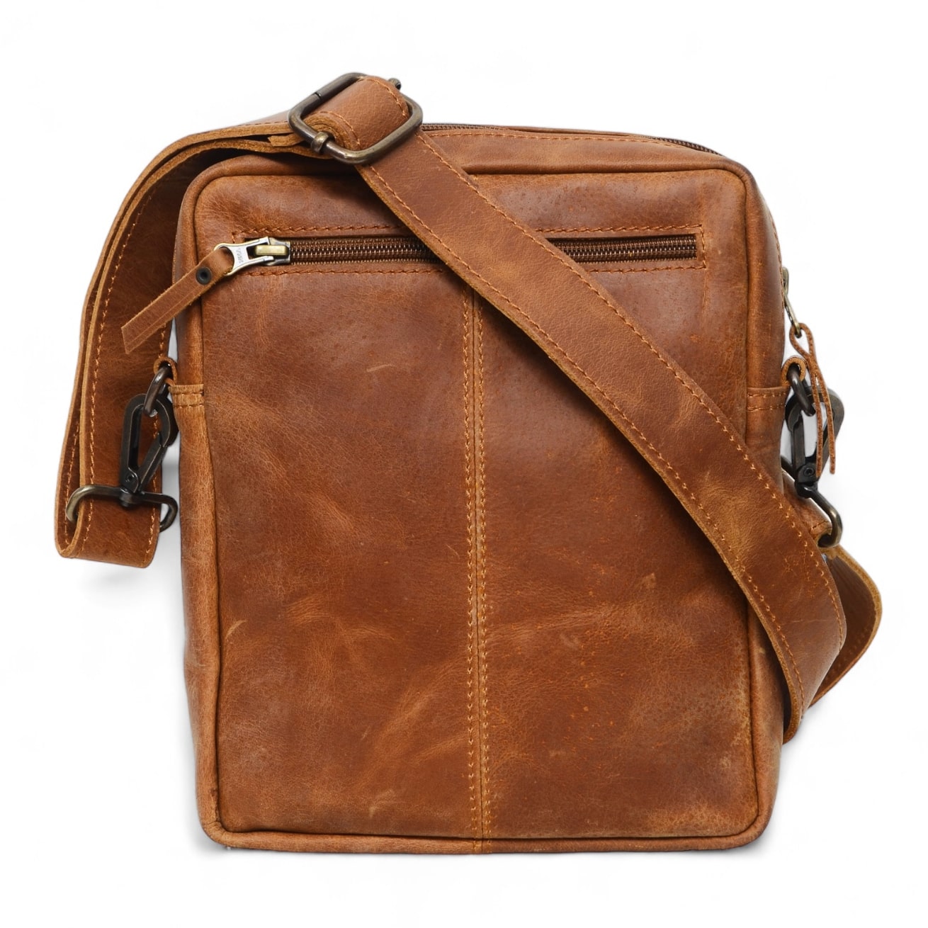 Travel Leather Satchel - Brown