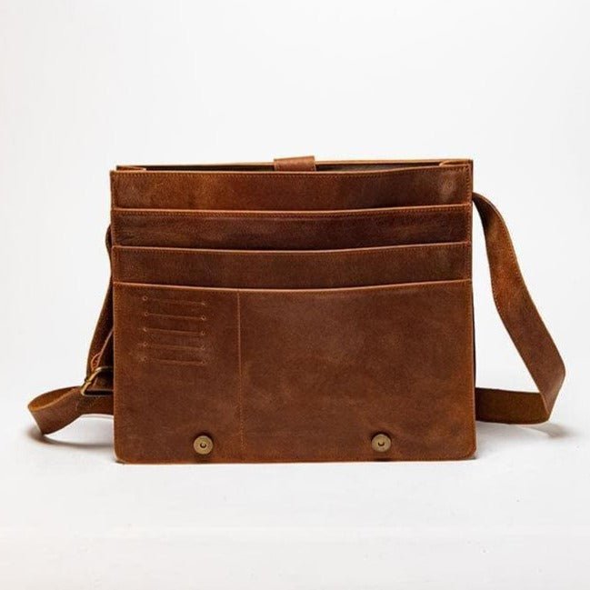 Adam Messenger Bag - Saddle Brown