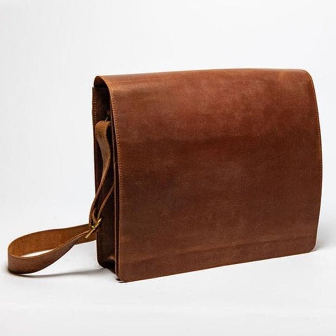 Adam Messenger Bag - Saddle Brown