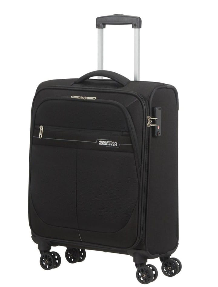 American Tourister Deep Dive- Set of 3 Expandable 4W Black