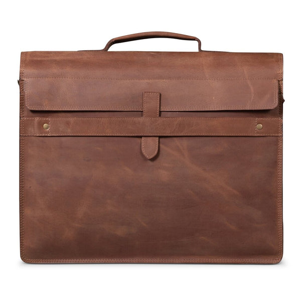 Complete Leather Briefcase -  Saddle Brown