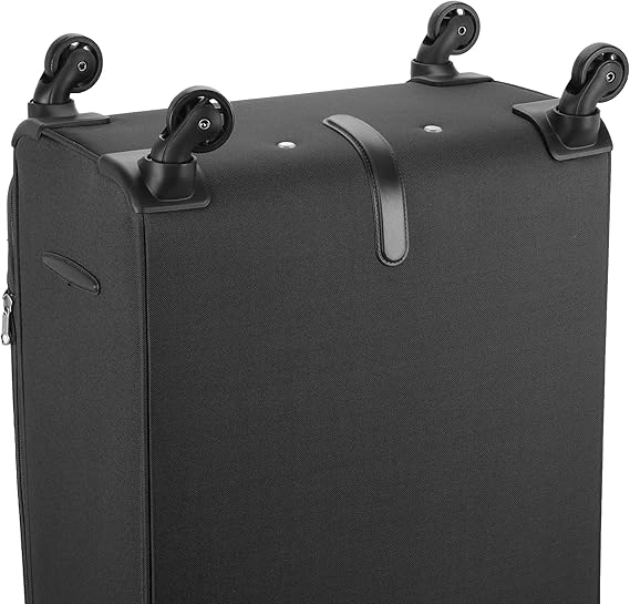 American Tourister Duncan Set of 3, Soft Luggage Trolley Bags With TSA Lock, 55+68+81cm, Black