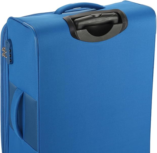 American Tourister Duncan Set of 3, Soft Luggage Trolley Bags With TSA Lock, 55+68+81cm, Blue