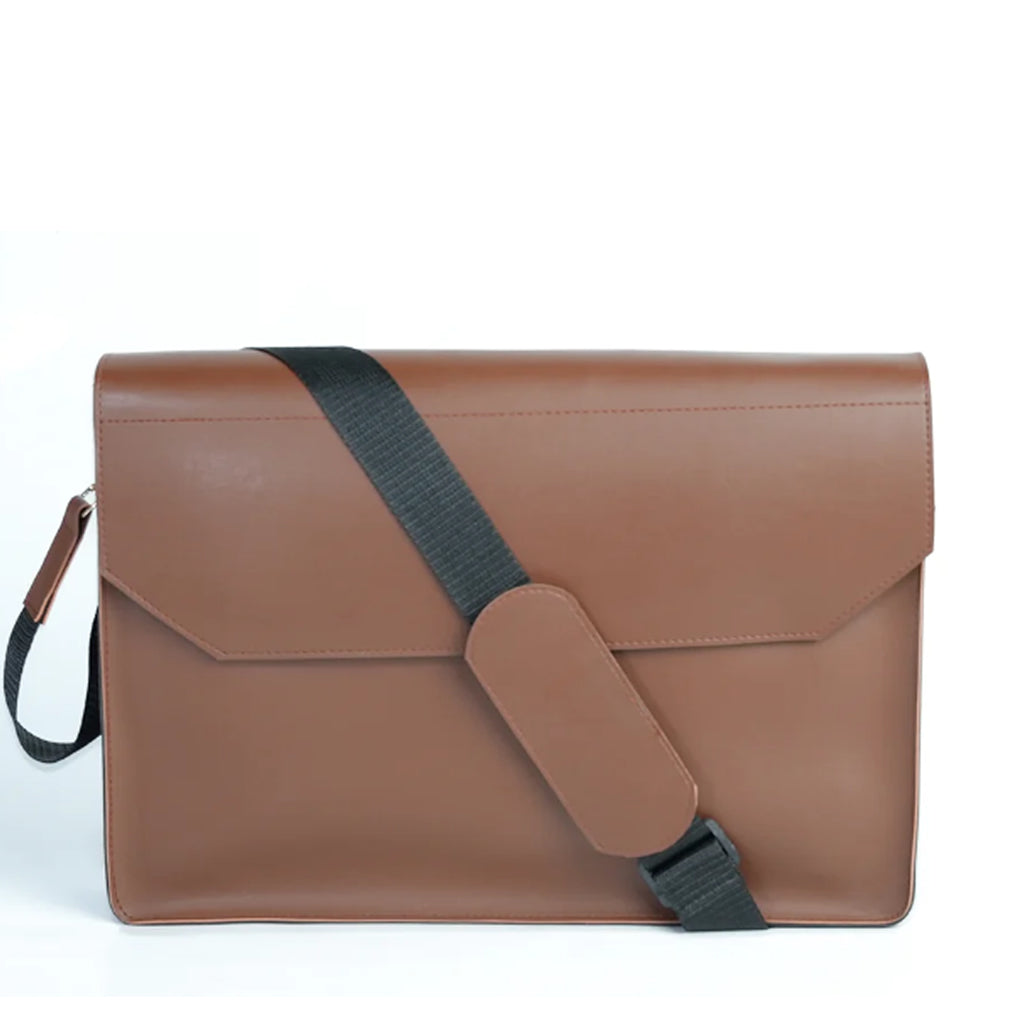 LAPTOP BAG BROWN - LEFTOVER