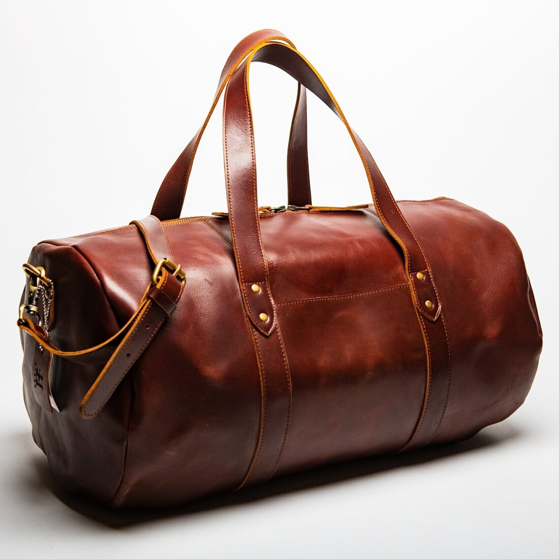 Leather Gym Bag 37L - Mahogany