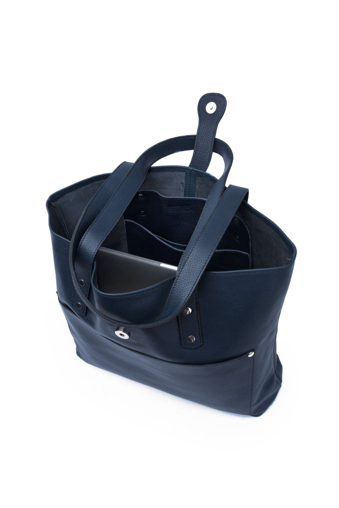 Leather Tote - Magnetic Closure