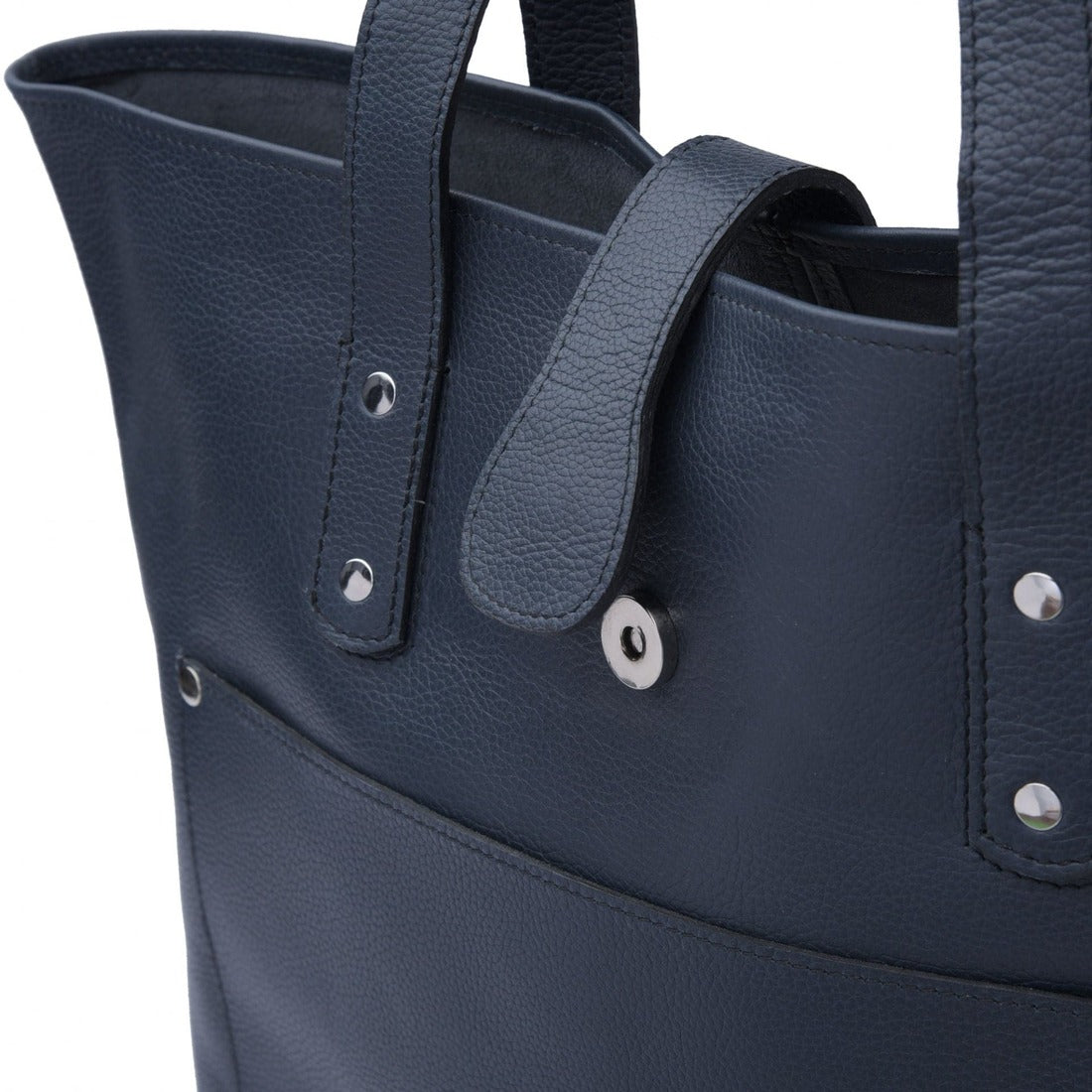 Leather Tote - Magnetic Closure