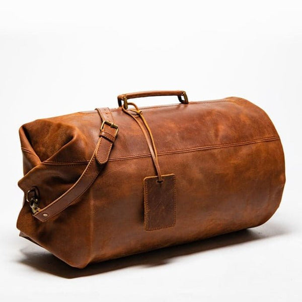 Military Leather Duffle 33L