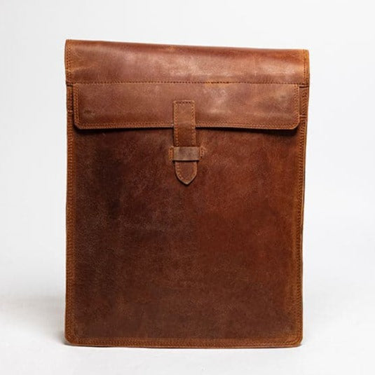 Montreal Leather Satchel - Saddle Brown