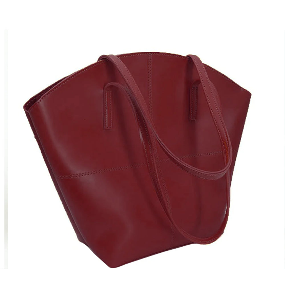 TOTE SHOULDER MAROON - LEFTOVER