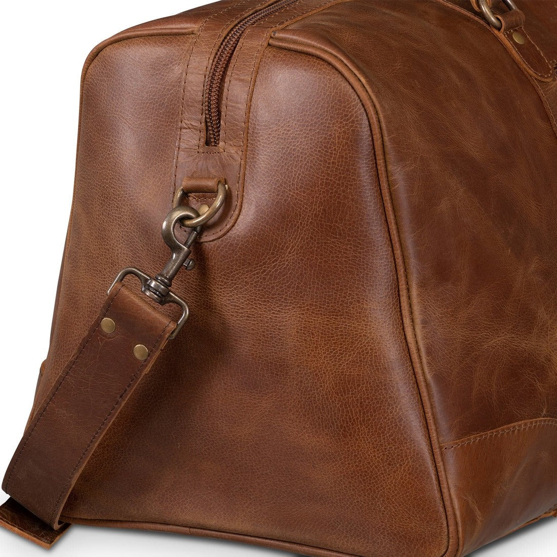 Tourist 50L Leather Duffle - Saddle Brown