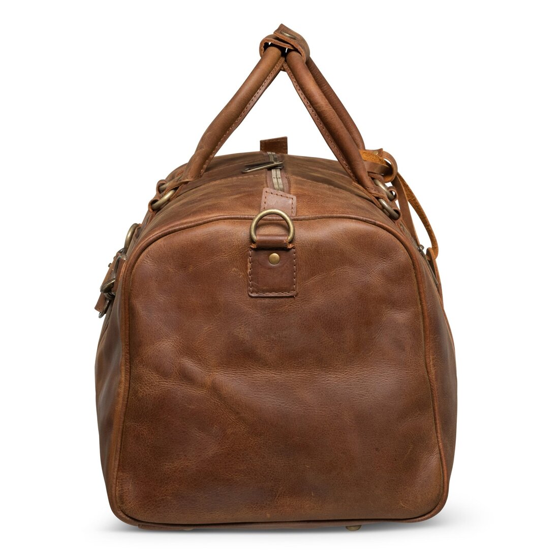 Traveler 45L Leather Duffle - Saddle Brown