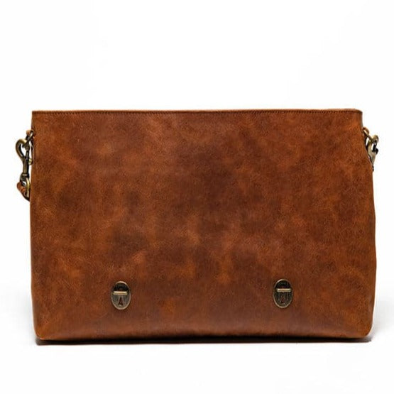 Urban Leather Messenger - Saddle Brown