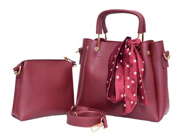 COMPACT MAROON ( MINI) HANDBAG